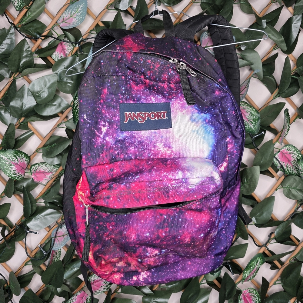 50) JANSPORT Galaxy Print Backpack